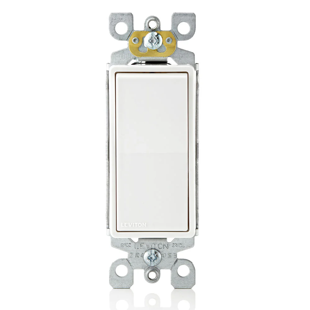 Decora Rocker Single-Pole AC Quiet Switch, Self-grounding, 5601-P2