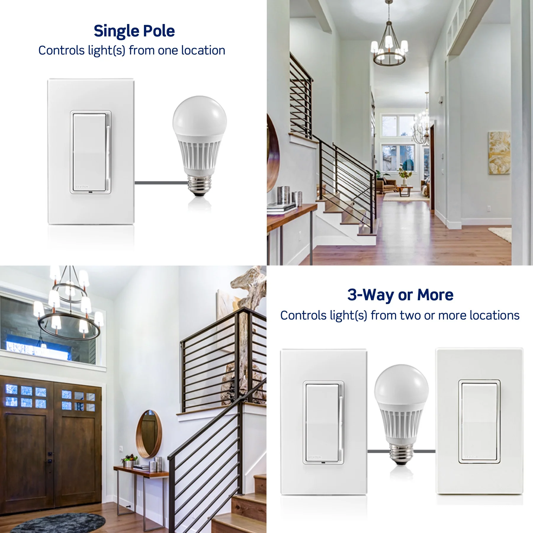 Decora Slide LED Advanced Dimmer Switch for 150W Dimmable LED, Halogen and Incandescent Bulbs and Fixtures, DSL01-1LI, Ivory - Image 5