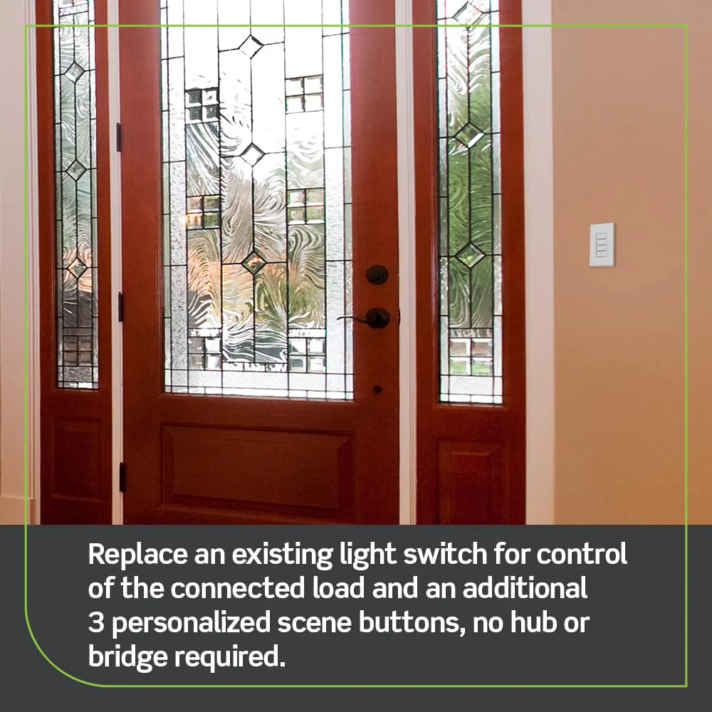 Decora Smart Scene Controller Switch, Wi-Fi 2nd Gen, D2SCS-1RW, White - Image 4