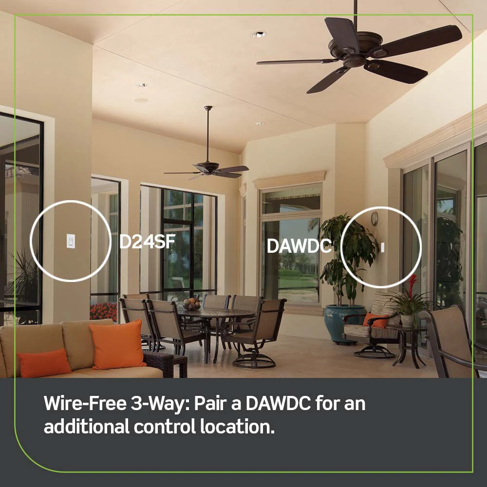 Decora Smart Dimmer Anywhere Companion, DAWDC-1BW, White - Image 5