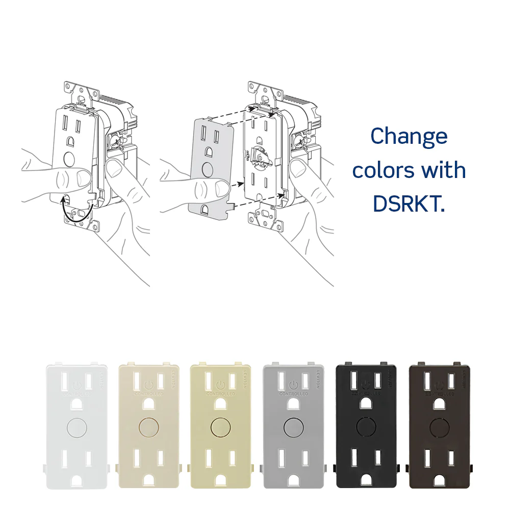 Decora Smart Outlet, Z-Wave 700 Series, ZW15R-1BW - Image 6
