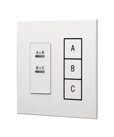 Dimensions Combine Station, 3 Rooms with 2 Movable Walls, White, D42CS-2W