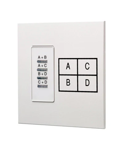 Dimensions Room Combine A+B/C+D, White, D42CS-4W