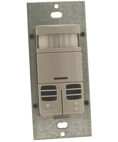 Dual-Relay, No Neutral, Multi-Technology Wall Switch Sensor, 2400 sq. ft. Major Motion Coverage, 400 sq. ft. Minor Motion Coverage, Gray, OSSMD-GDG