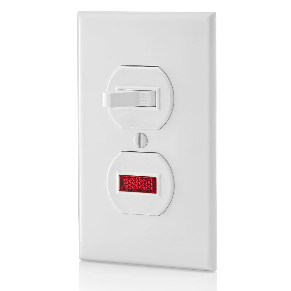 Duplex Style Single-Pole / Neon Pilot Combination Switch, 5226-W - Image 4