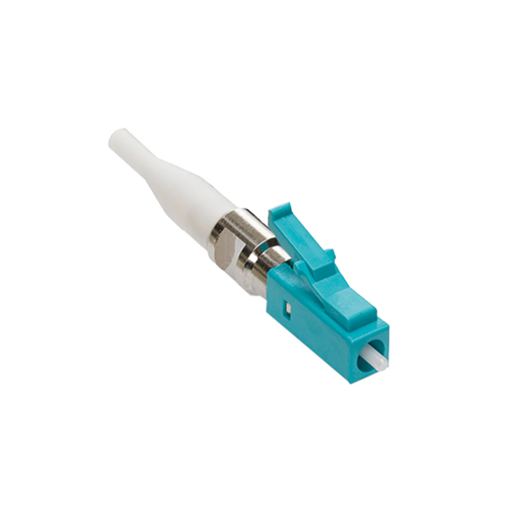 FAST-CURE LC Fiber Optic Connector (Aqua), OM3/4 (Laser Optimized Multimode), for 900µm application, 49990-LDL