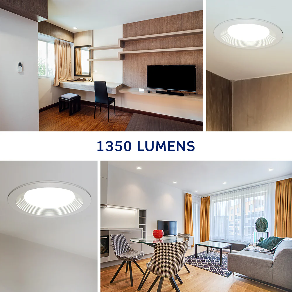 Fire-Rated Baffle Slim Downlight with Selectable CCT, White - Image 6