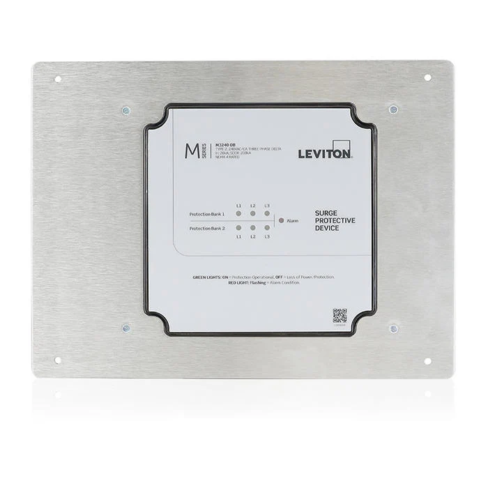 Flush Mount Flange for Leviton M Series Surge Protective Panels, Aluminum, MSURG-FLG - Image 3