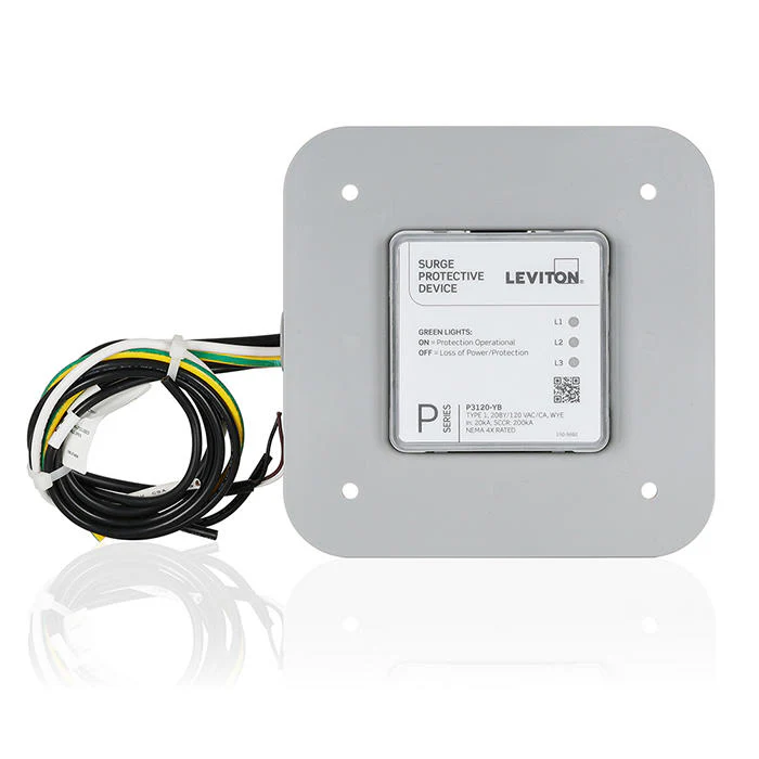 Flush Mount Flange for Leviton P Series Surge Protective Panels, Polycarbonate, PSURG-FLG - Image 3