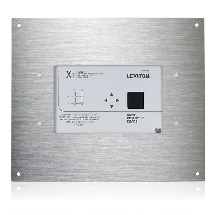 Flush Mount Flange for Leviton X Series Surge Protective Panels, Aluminum, XSURG-FLG - Image 3