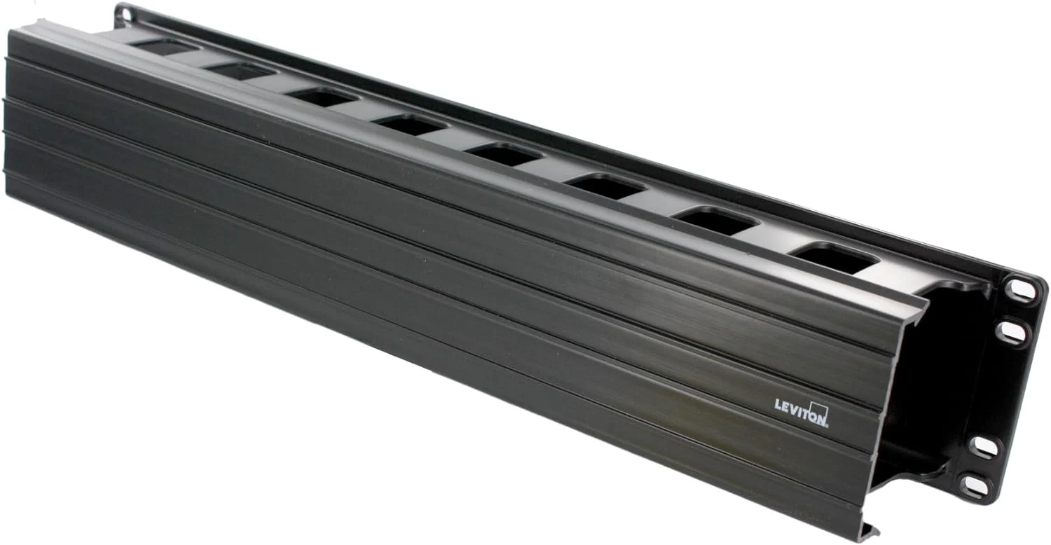 Horizontal Cable Management, 2RU, 3"x3" Front Only, 492RU-HFO