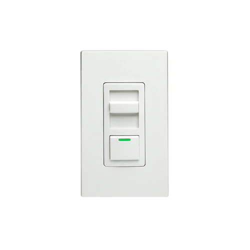 IllumaTech 600VA Magnetic Low Voltage Dimmer Switch, Single Pole or 3-Way, White, Ivory and Light Almond Faceplates Included, IPM06-1LZ