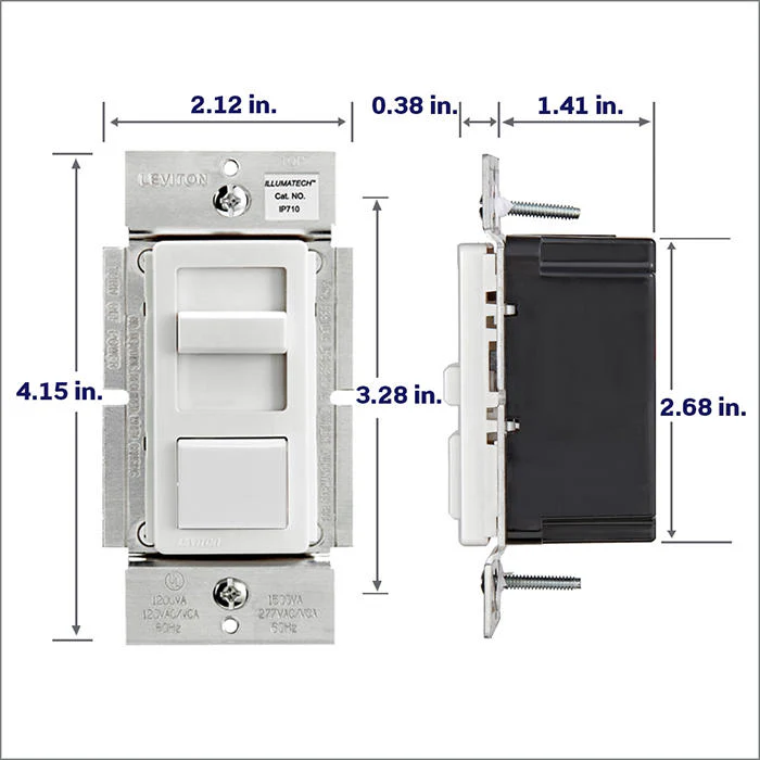 IllumaTech Dimmer Switch for 0-10V LED, Mark 7 Florescent Ballasts, IP710-D0Z - Image 6