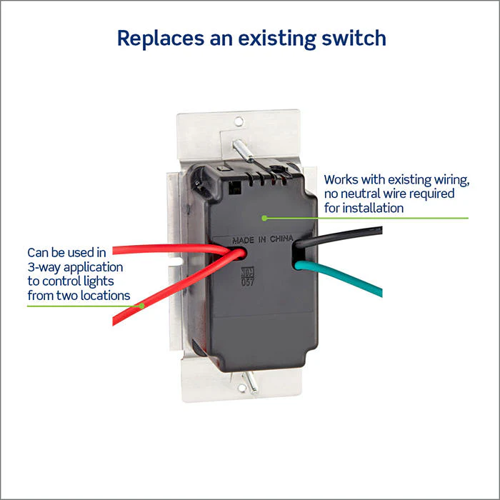 IllumaTech Dimmer Switch for Dimmable LED, Halogen and Incandescent Bulbs, IPL06-10Z - Image 4