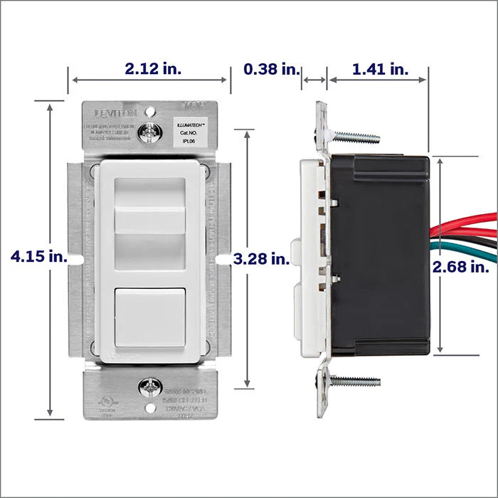 IllumaTech Dimmer Switch for Dimmable LED, Halogen and Incandescent Bulbs, IPL06-10Z - Image 8