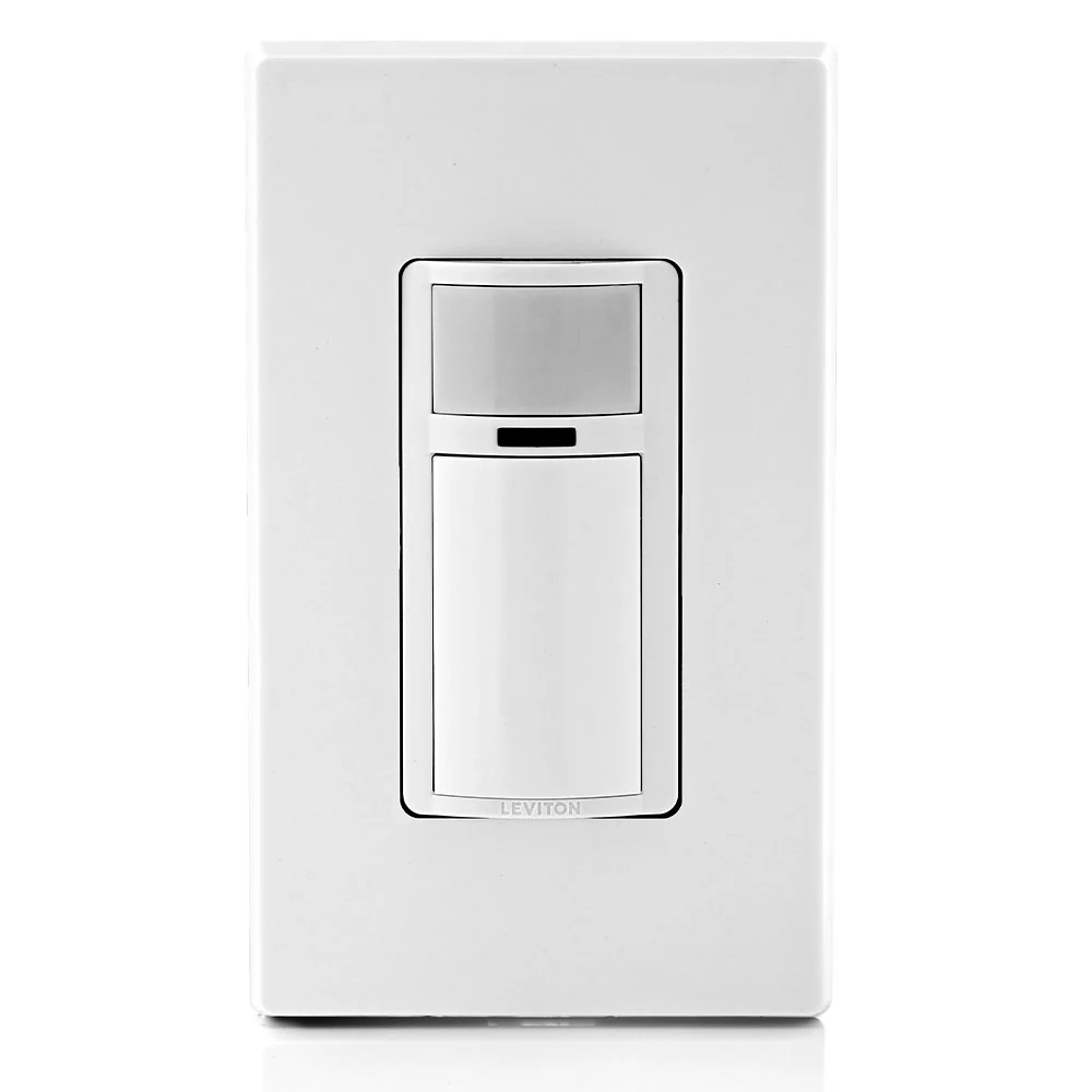 Decora Vacancy Motion Sensor Light Switch, Manual-On, 15A, Residential Grade, Single Pole, Multi-Way or Multi-Sensor, DVS15,1LZ - Image 4