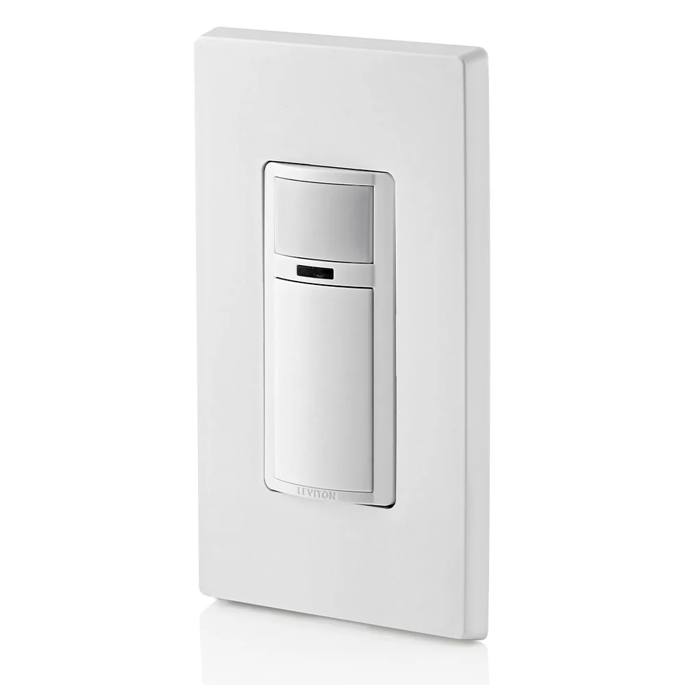 Decora Vacancy Motion Sensor Light Switch, Manual-On, 15A, Residential Grade, Single Pole, Multi-Way or Multi-Sensor, DVS15,1LZ - Image 5