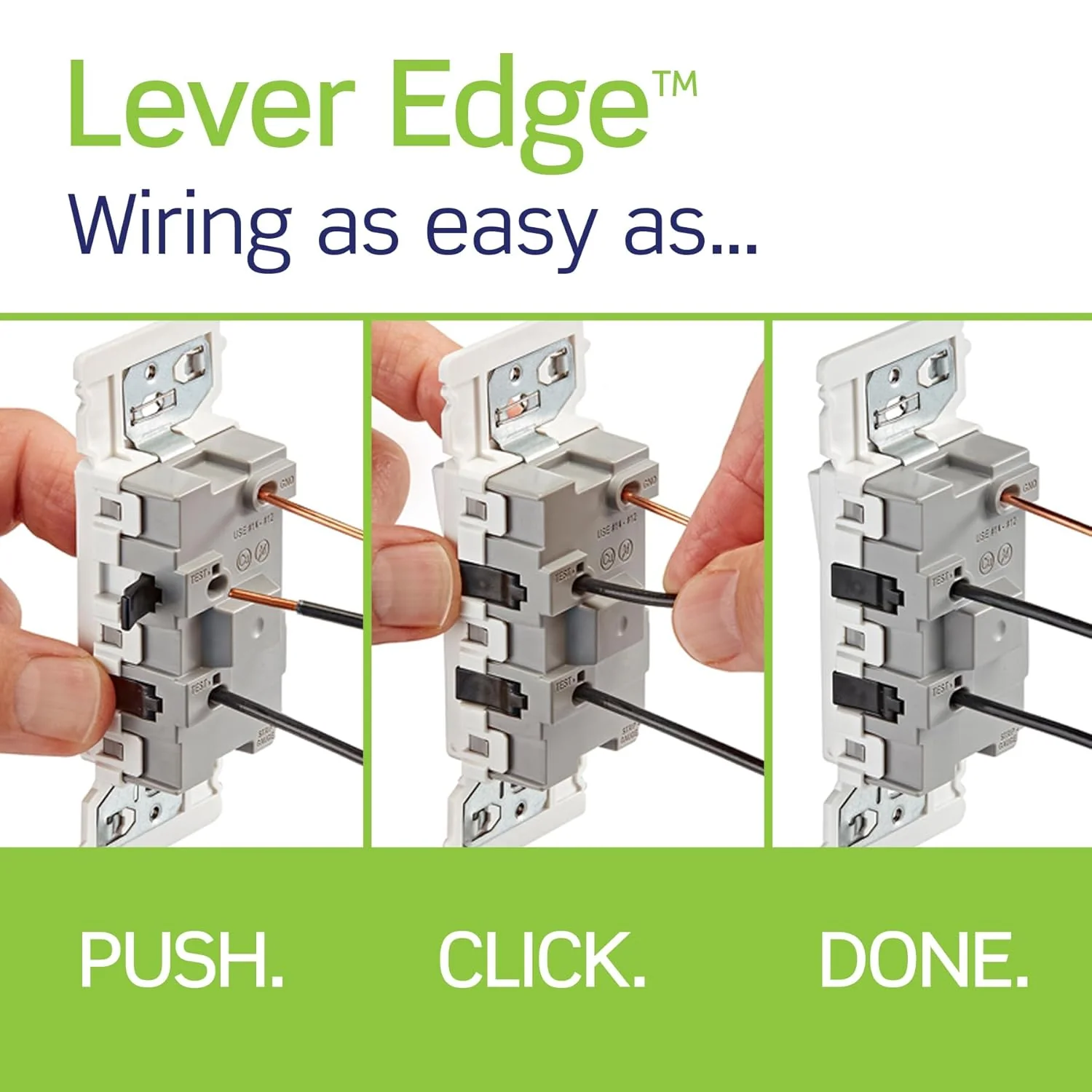 Lever Edge 15 Amp Single Pole Rocker Switch, White, E5601-MW - Image 3