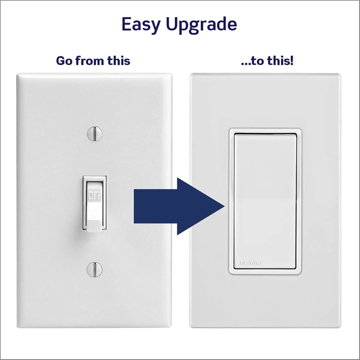 Lever Edge 15 Amp Single Pole Rocker Switch, White, E5601-MW - Image 7