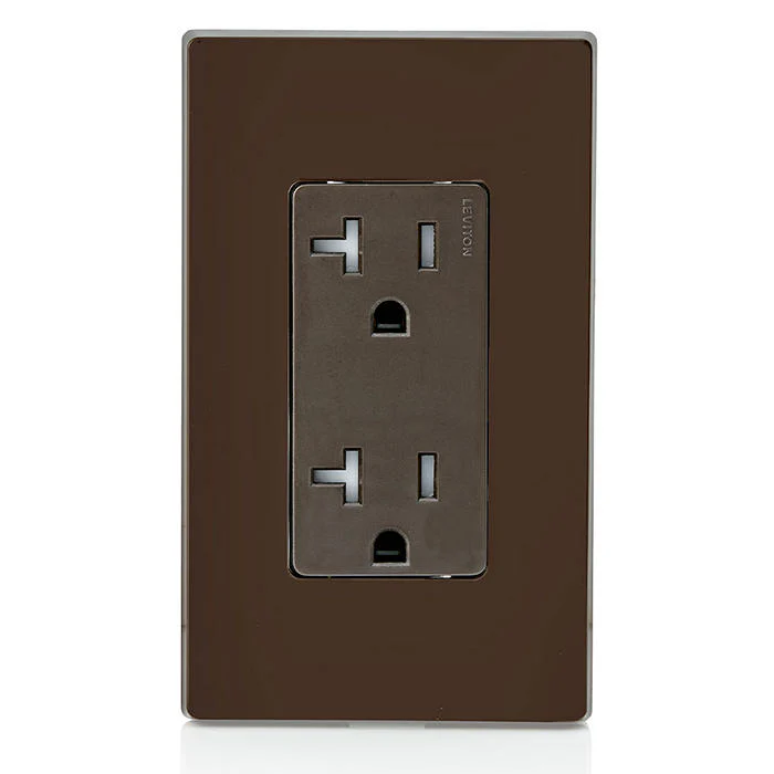 20 Amp Decora Tamper-Resistant Duplex Outlet/Receptacle, Grounding, T5825 - Image 3