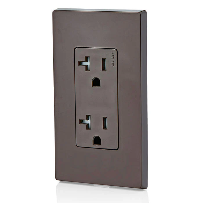 20 Amp Decora Tamper-Resistant Duplex Outlet/Receptacle, Grounding, T5825 - Image 4