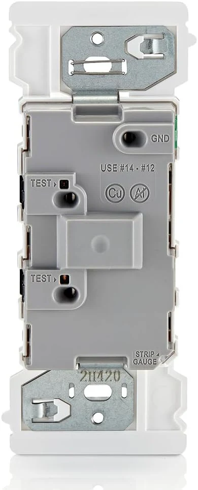 Leviton E5601 Decora Edge 15 Amp Single Pole Rocker Switch, White - Image 8