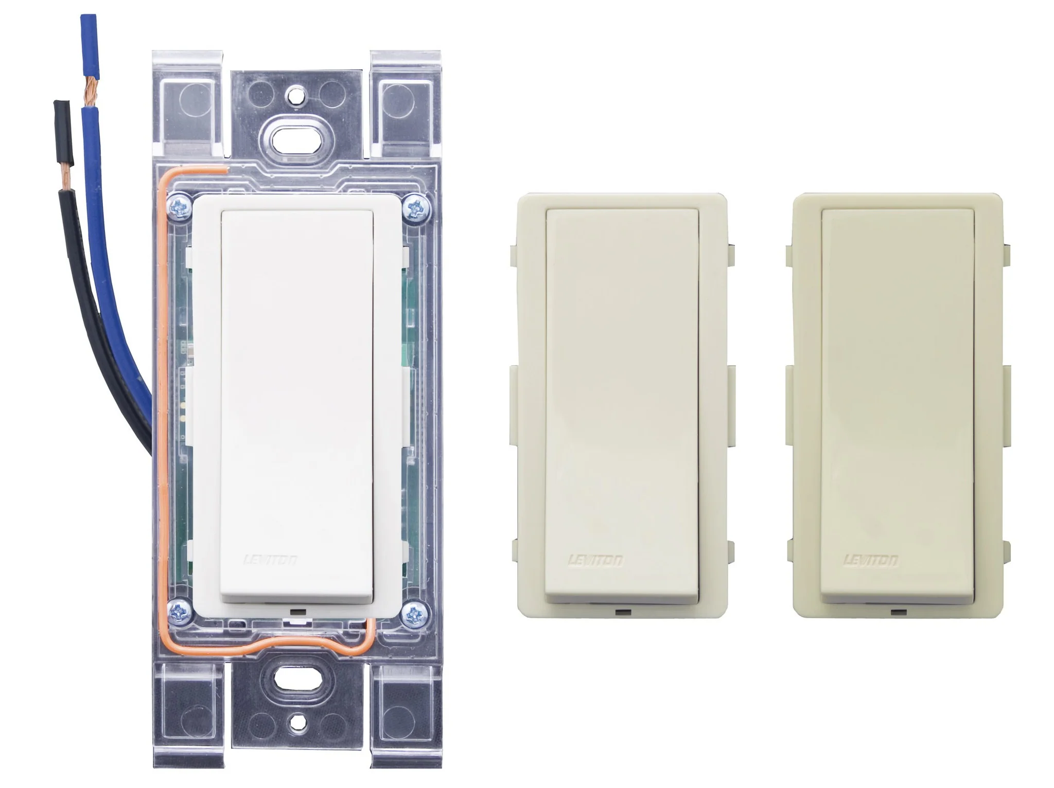LevNet RF Non-Neutral, Decora Advanced RF Wall Switch Receiver, WSS10-GUZ