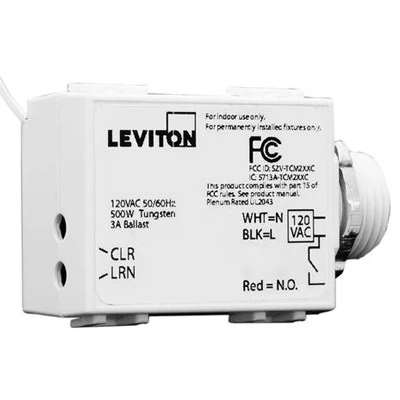 LevNet RF Threaded Mount 3-Wire 1200 Relay Receiver, 277VAC, WST05-020