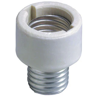 Medium-Medium Base, One-Piece, Adapters and Extensions, Incandescent, Glazed Porcelain Lampholder, 2005