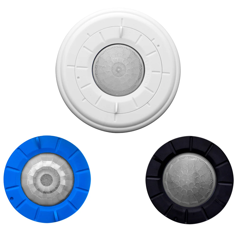 Occupancy Sensor, PIR, Surface Mount/Recess Mount, High Bay, 3 Interchangeable Lenses (High bay, Aisle, Low bay), White, OSFHS-ITW