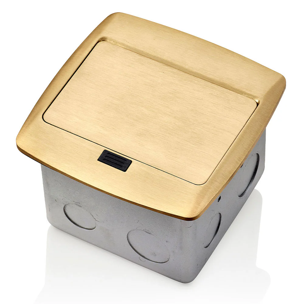 Pop-Up Floor Box with 20 Amp, Tamper-Resistant Outlet, PFTR2-BR