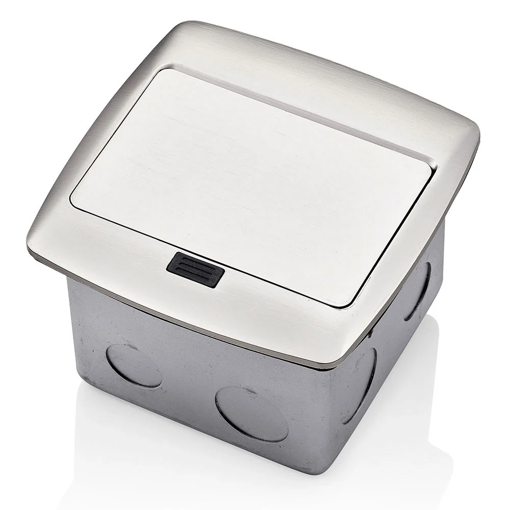Pop-Up Floor Box with 20 Amp, Tamper-Resistant Self-Test GFCI Outlet, PFGF2-BN