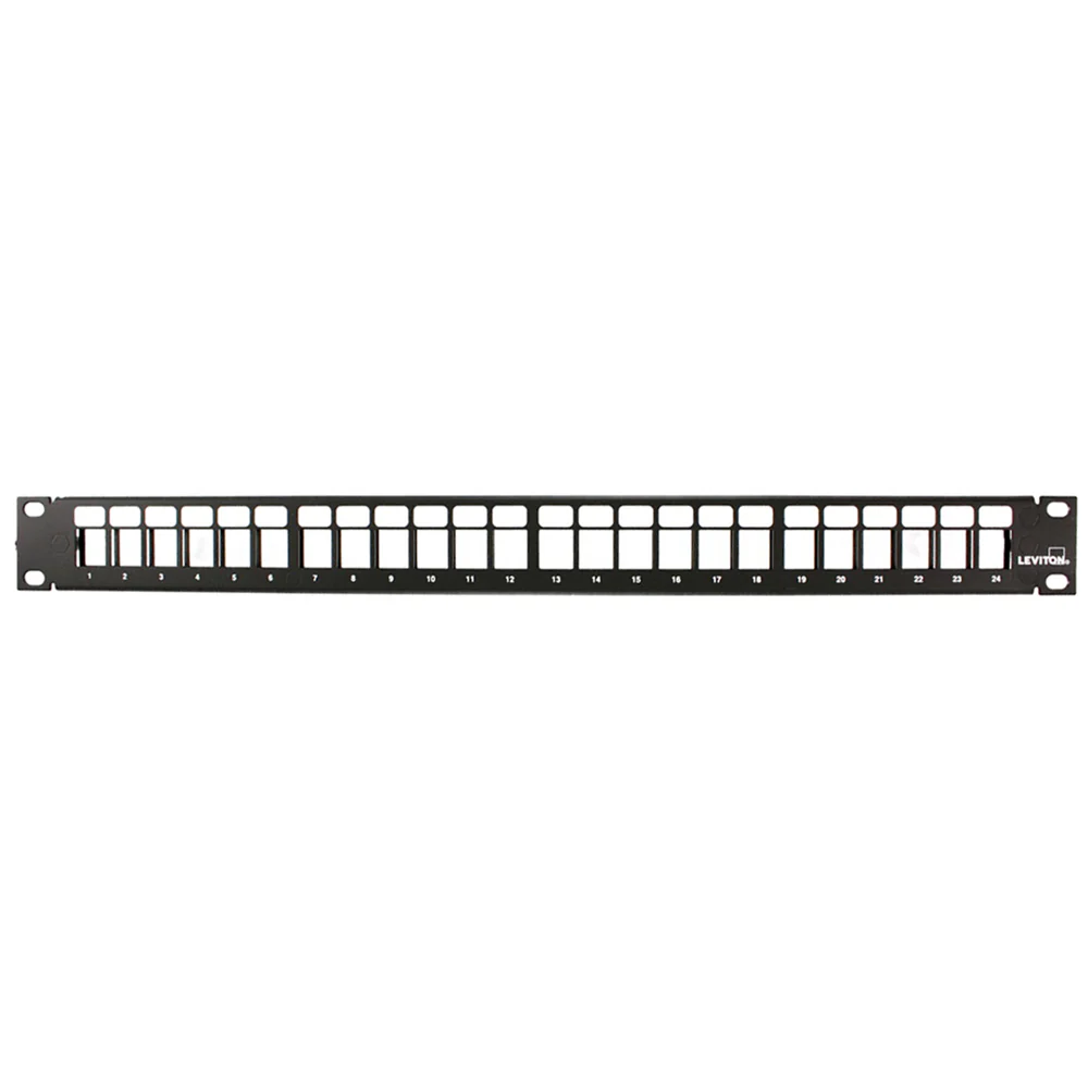 QUICKPORT Patch Panel, 24-Port, 1RU, Cable Management bar included, 49255-H24