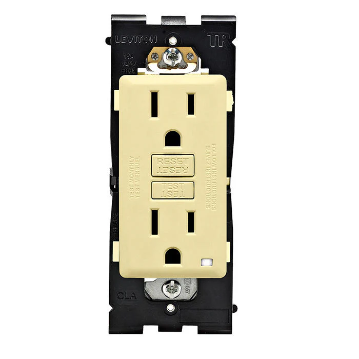 RENU® 15 Amp Tamper-Resistant GFCI Outlet/Receptacle, Corn Silk, RGF15-CS