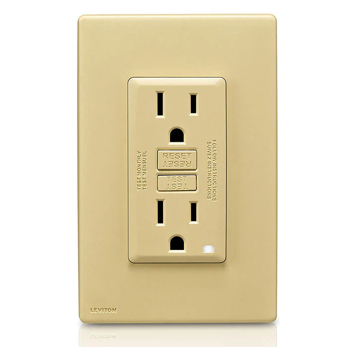 RENU® 15 Amp Tamper-Resistant GFCI Outlet/Receptacle, Corn Silk, RGF15-CS - Image 2