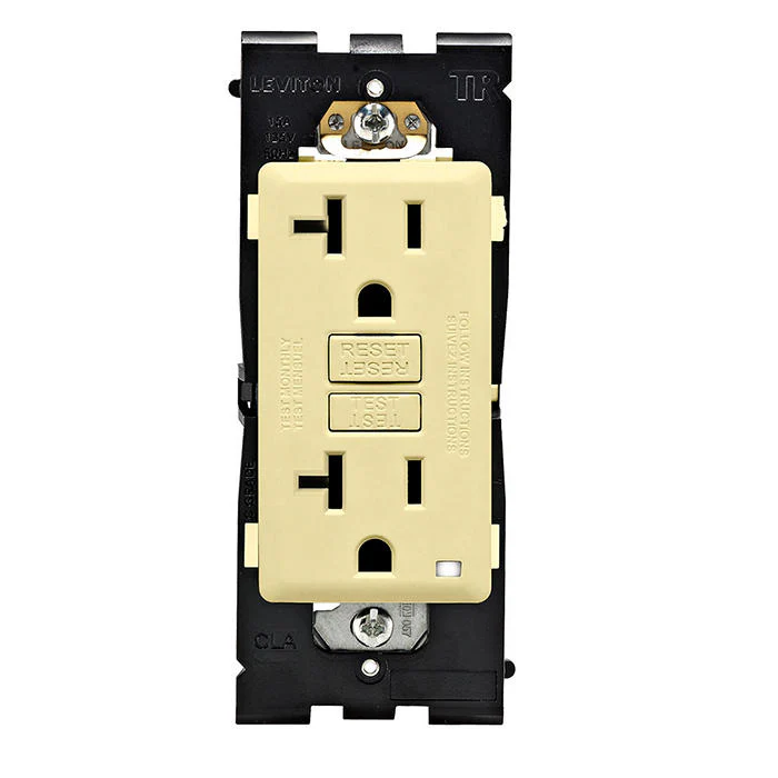 RENU® 20 Amp Tamper-Resistant GFCI Outlet/Receptacle, Corn Silk, RGF20-CS