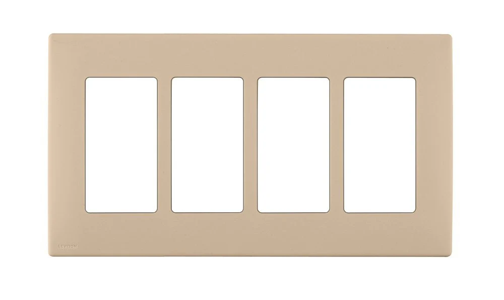 Renu 4-Gang Screwless Snap-On Wall Plate, REWP4 - Image 5