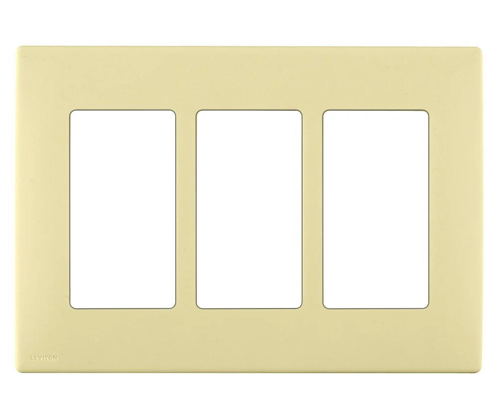 Renu 3-Gang Screwless Snap-On Wall Plate, REWP3 - Image 3