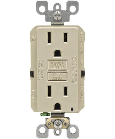 Self-Test SmartlockPro Slim GFCI Non-Tamper Resistant Receptacle with LED Indicator, 15-Amp, GFNT1 - Image 3