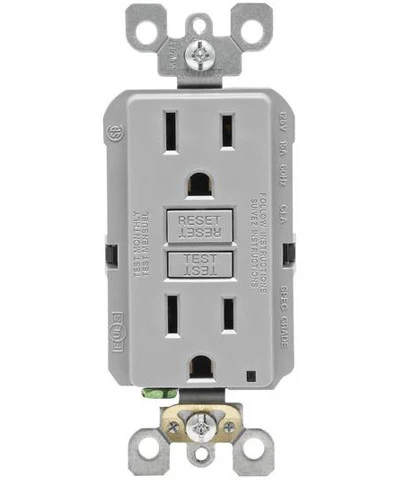 Self-Test SmartlockPro Slim GFCI Non-Tamper Resistant Receptacle with LED Indicator, 15-Amp, GFNT1 - Image 4
