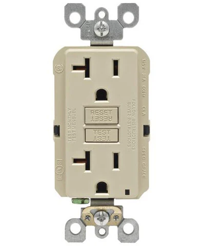 Self-Test SmartlockPro Slim GFCI Non-Tamper Resistant Receptacle with LED Indicator, 20-Amp, GFNT2 - Image 3