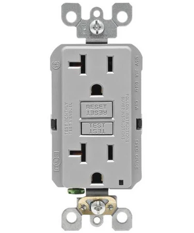 Self-Test SmartlockPro Slim GFCI Non-Tamper Resistant Receptacle with LED Indicator, 20-Amp, GFNT2 - Image 4