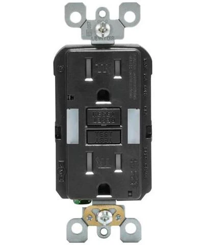 Self-Test SmartlockPro Slim GFCI Tamper-Resistant Receptacle with Guidelight and LED Indicator, 15-Amp, GFNL1 - Image 3