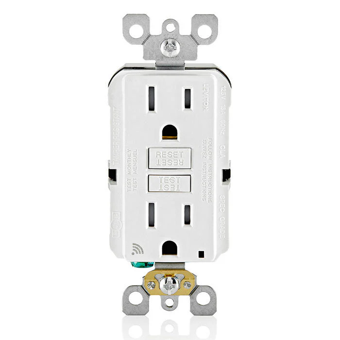 Self-Test SmartlockPro Slim GFCI Tamper-Resistant Receptacle with Guidelight and LED Indicator, 15-Amp, GFNL1 - Image 5