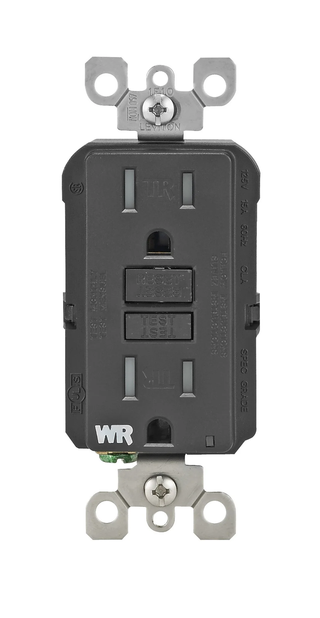 Self-Test SmartlockPro Slim GFCI Weather Resistant and Tamper Resistant Receptacle with LED Indicator, 15-Amp, GFWT1 - Image 4