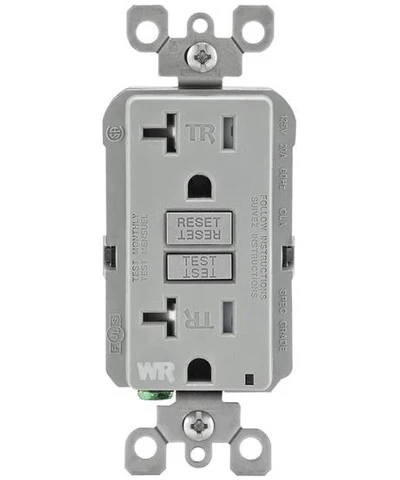 Self-Test SmartlockPro Slim GFCI Weather Resistant and Tamper Resistant Receptacle with LED Indicator, 20-Amp, GFWT2 - Image 3
