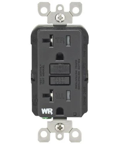 Self-Test SmartlockPro Slim GFCI Weather Resistant and Tamper Resistant Receptacle with LED Indicator, 20-Amp, GFWT2 - Image 4