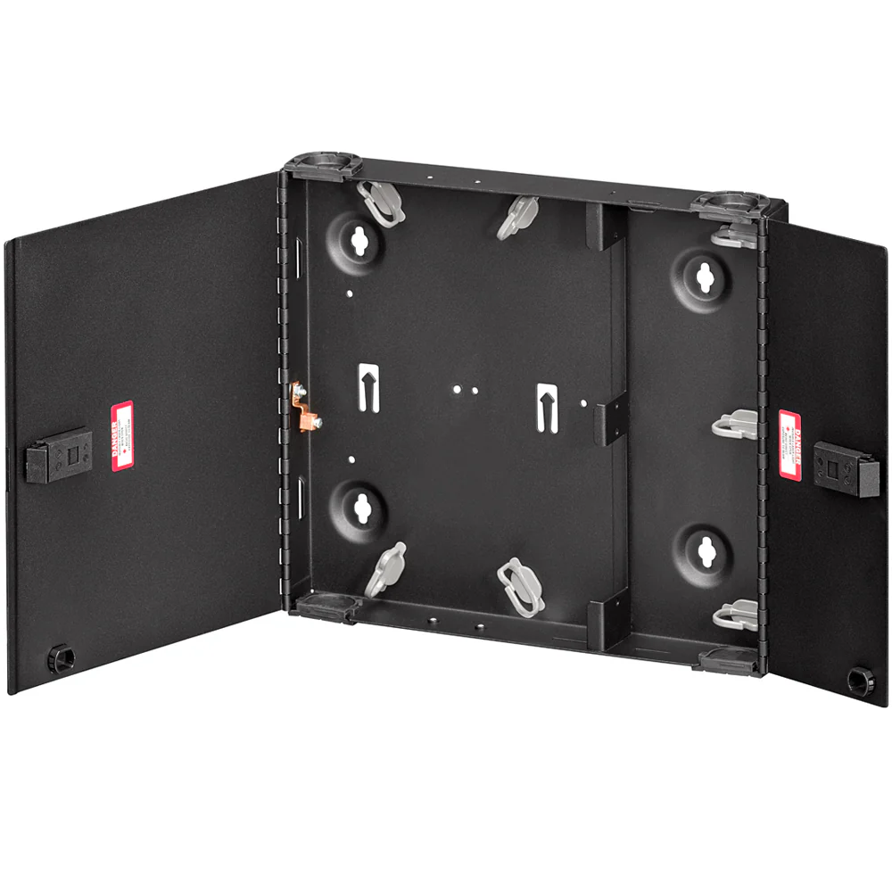 Small SDX Wall-Mount Fiber Enclosure, empty with dual door, no lock, 5WSML-02C