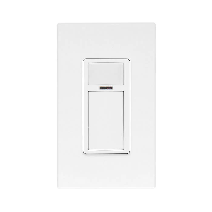 Smart Sensor, PIR, Antimicrobial, Wallbox Occupancy Sensor/Vacancy Sensor, App configurable, 120-277VAC, Commercial Grade, No Neutral Required, White