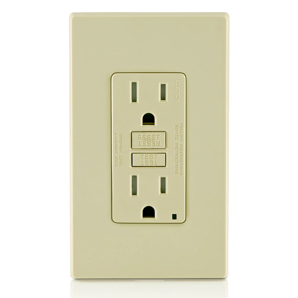 15 Amp, Self Test, Tamper-Resistant GFCI Outlet with LED Indicator Light, GFTR1 - Image 3